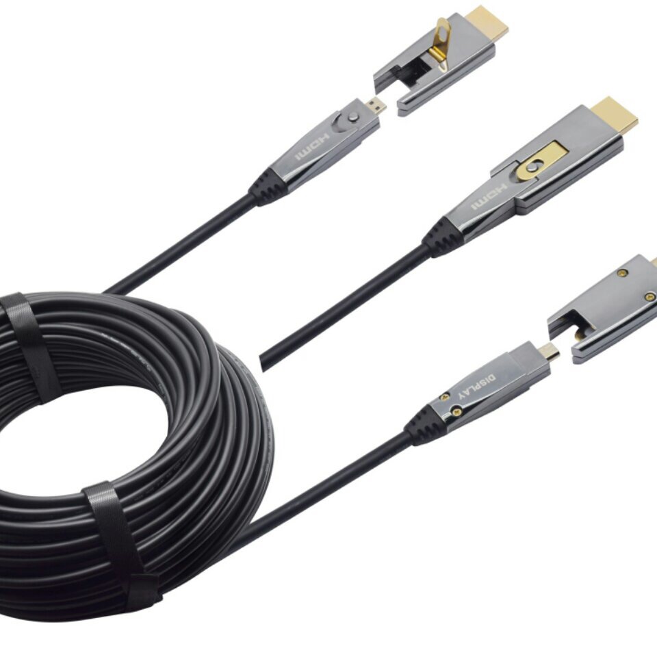 5M~200M Long 4K Fiber Optical HDMI D Type Cable